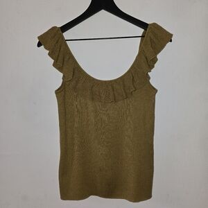 Madewell Wakeford Ruffle Sweater Tank